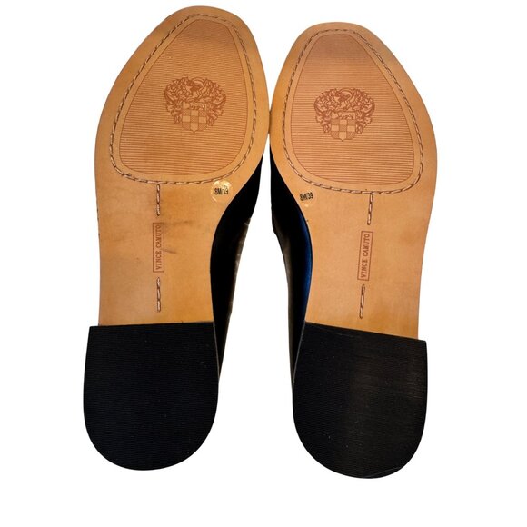 Vince Camuto Cakella Black Size 8M EU 39 Baby Sheep Leather NWB $110 Loafer - Picture 9 of 12